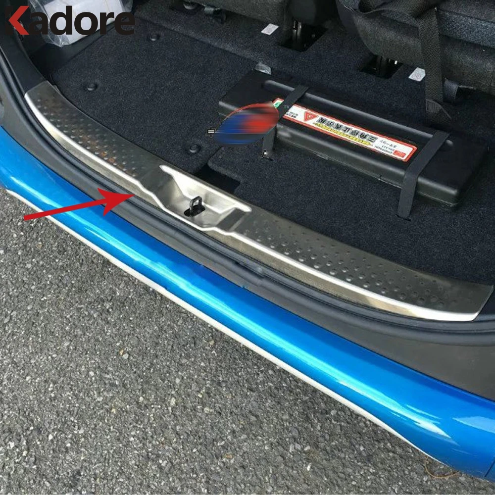Внутренний бампер из нержавеющей стали для Toyota Sienta NHP170 2015 2016 2017 защитная накладка