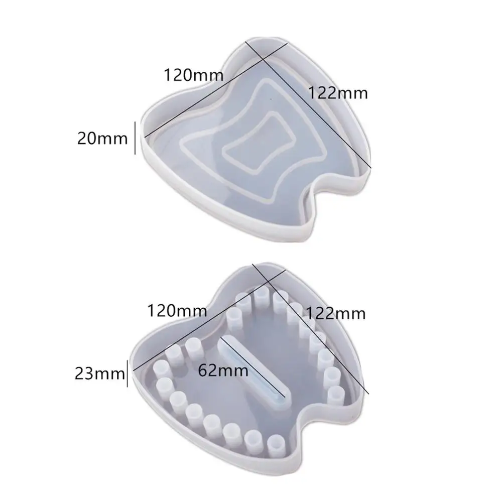 Детские сувенир лиственных коробка для хранения Зубов Силиконовые формы свечей
