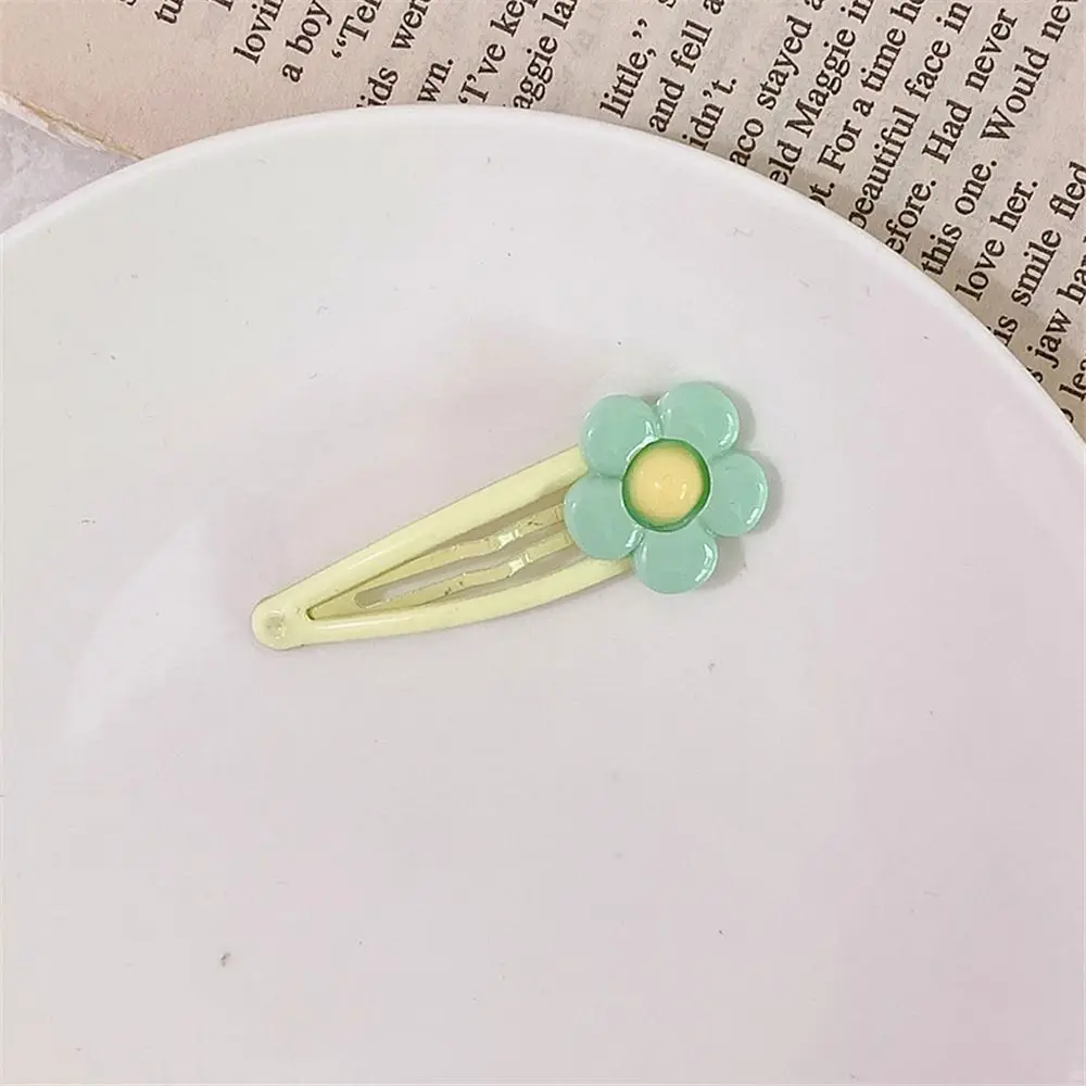 2 шт. милый кремовый маленький цветочный зажим для волос заколка в форме сердца