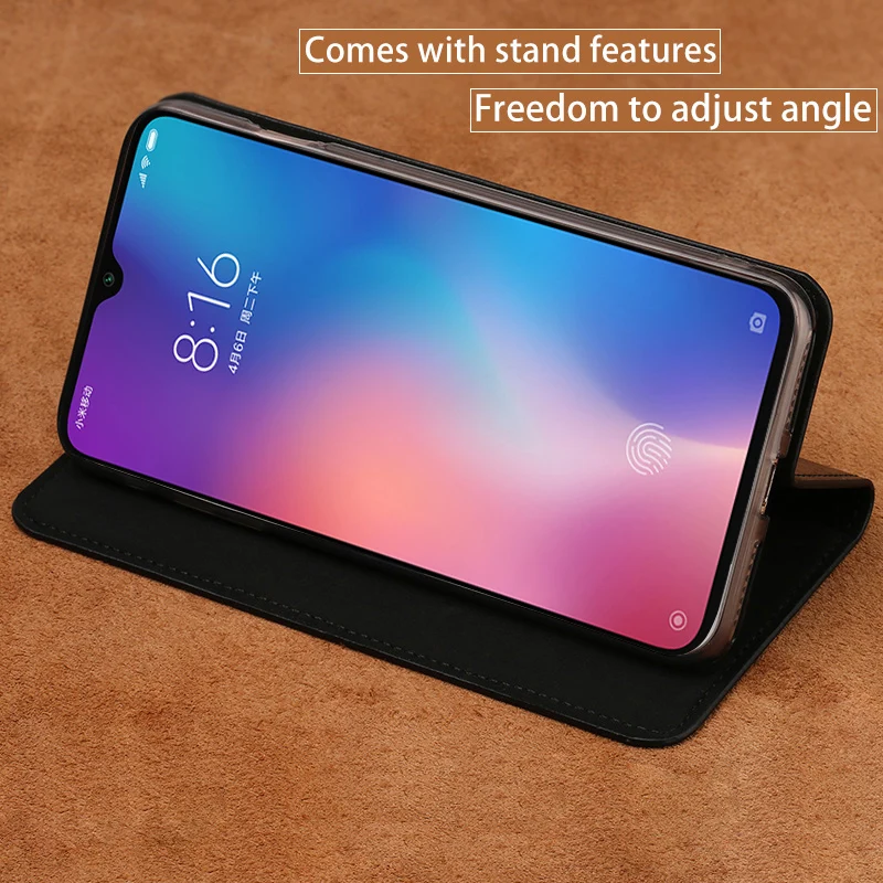Флип чехол для Xiaomi Mi 8 9 se 9T A1 A2 A3 lite Max 2 3 Mix 2s Y3 Poco F1 из вощеной кожи Redmi Note 4 4X 5 6A 7A