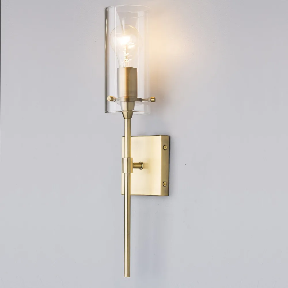 Промышленный прозрачный стеклянный настенный светильник для помещений s спальни