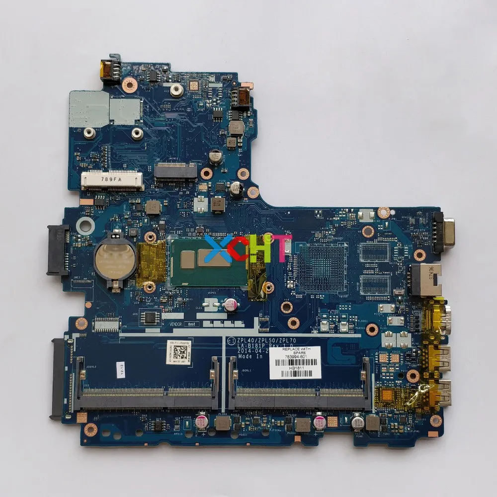 

783994-601 783994-001 783994-501 LA-B181P w i3-4005U CPU UMA for HP ProBook 440 G2 Laptop Notebook PC Motherboard Tested