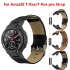 Сменный кожаный ремешок для смарт-часов Amazfit T Rex, сменный Браслет Для Xiaomi Huami Amazfit T-Rex Pro