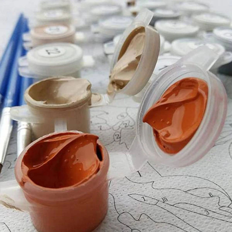 Краски по номерам наборы для взрослых DIY Рисование на холсте краска начинающих