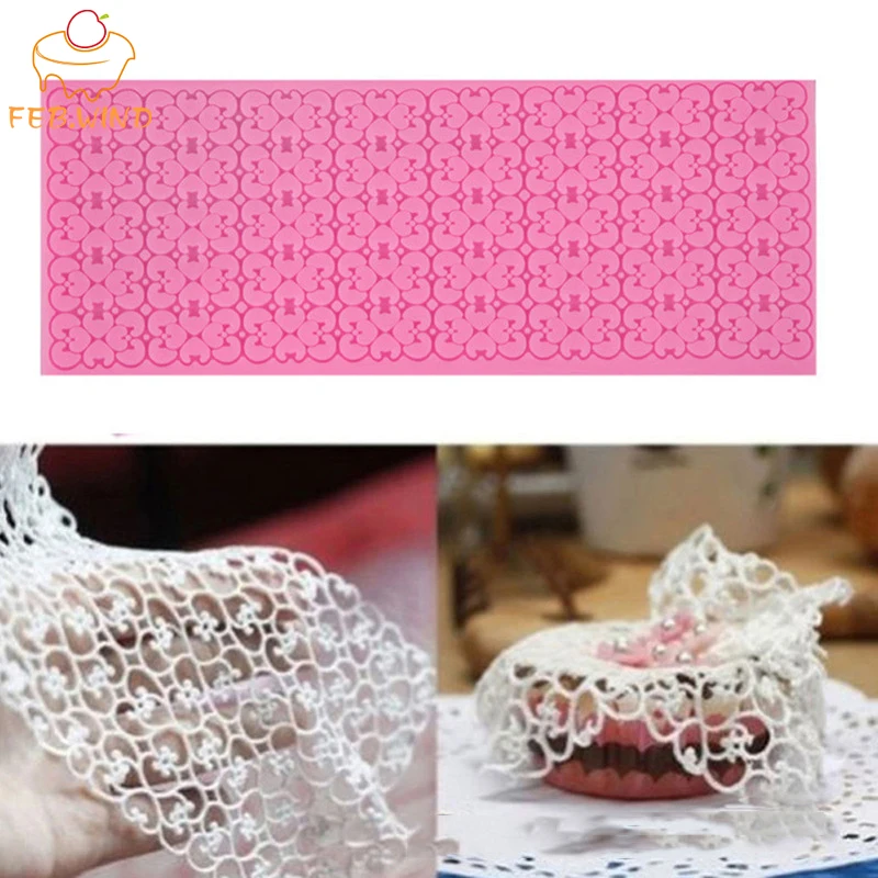Сахар силиконовые кружевы плесени для торта аксессуар украшения Craft/Fondant