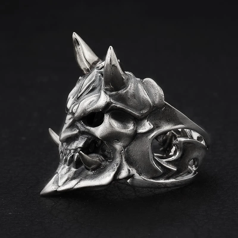 Кольцо в стиле ретро с изображением маски дьявола из сплава модные кольца виде