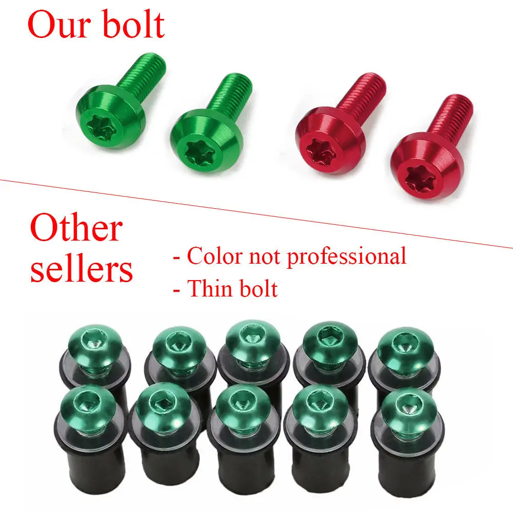 Мотоциклетные универсальные гайки для лобового стекла 11 шт.|Накладки и