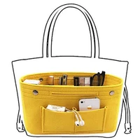 obag felt cloth inner bag women fashion handbag multi pockets storage cosmetic organizer bags luggage bags accessories