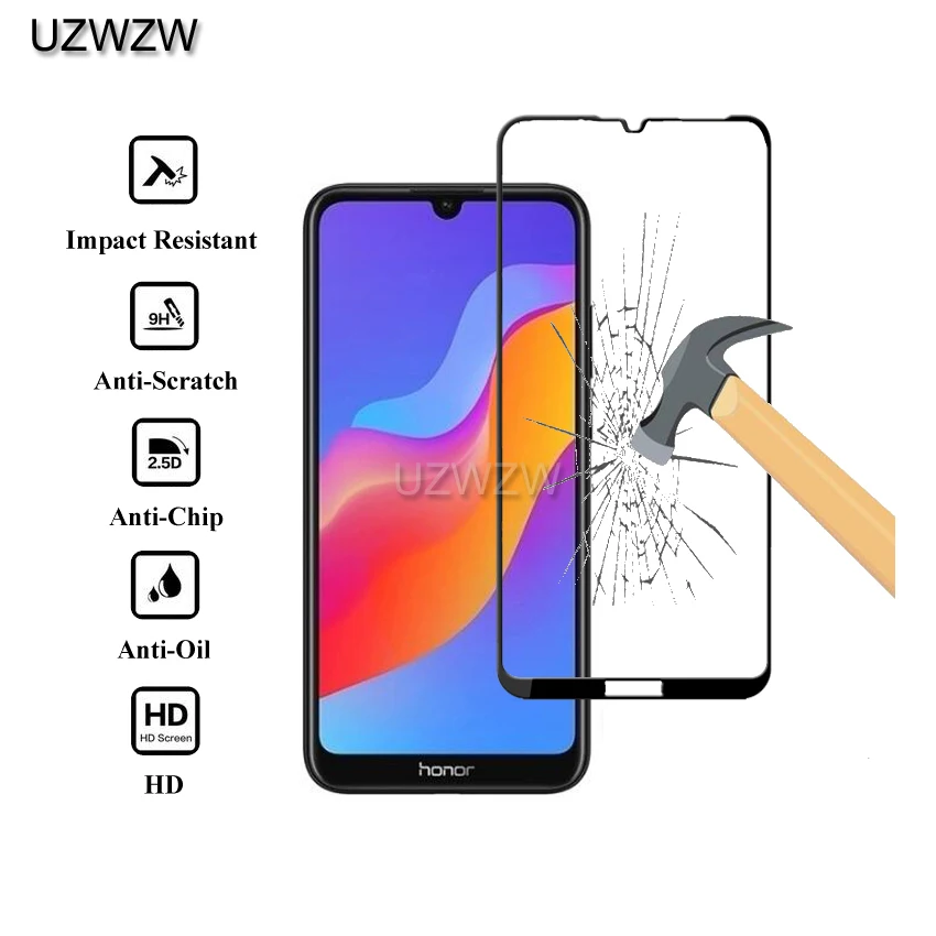 2 шт полное покрытие из закаленного стекла для huawei Honor 8A Pro/Honor 8A закаленное стекло для защиты экрана для huawei Honor 8A
