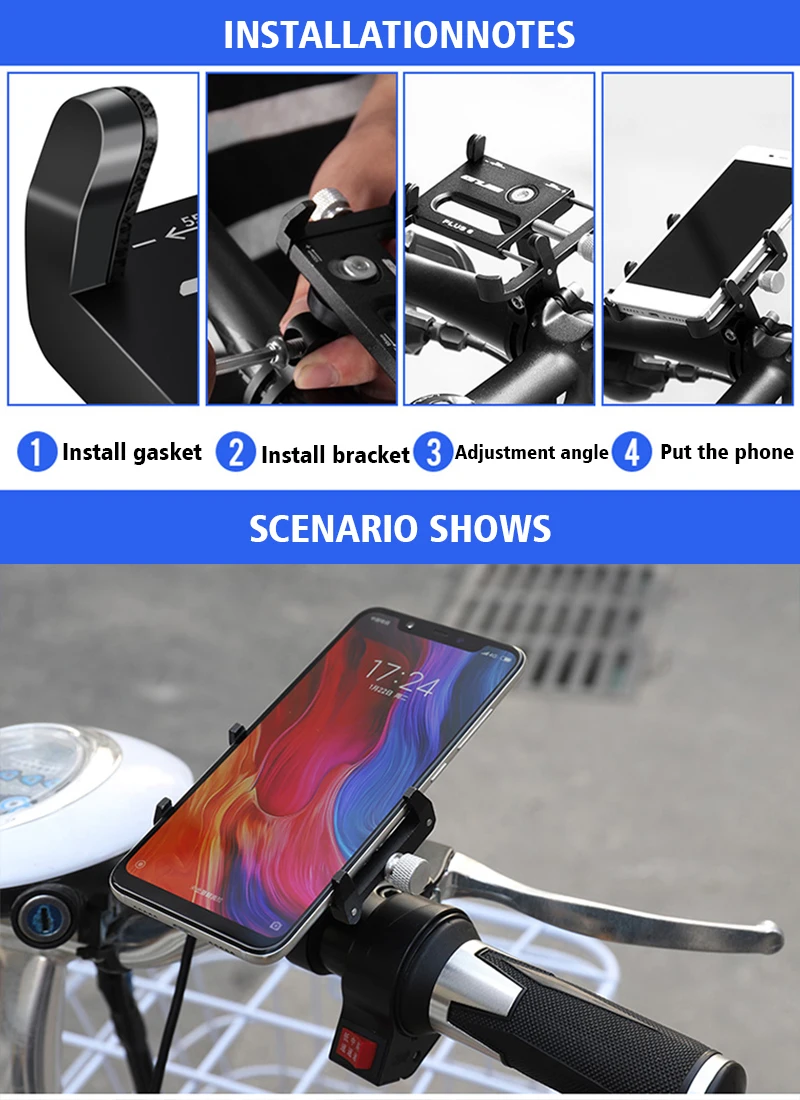 GUB держатель для телефона для велосипеда USB Chargerable алюминиевый сплав MTB дорожный велосипед мото gps подставка для смартфона подставка для 4-6," поддержка телефона