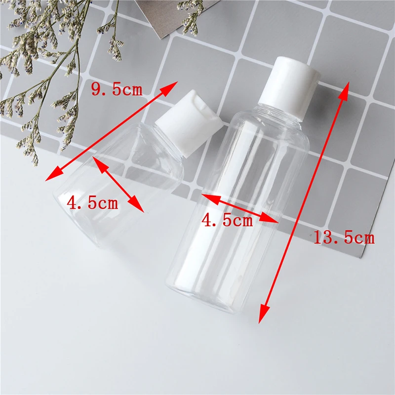 Прозрачный Пустой компактный фотокосметический Контейнер 50/100 мл с Кремовым