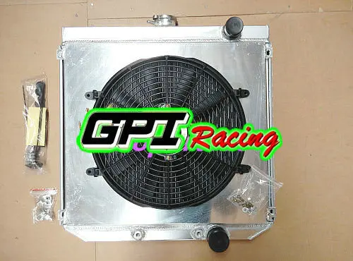 Алюминиевый радиатор кожух + вентилятор для FORD Falcon XR XT XW XY Виндзорский двигатель