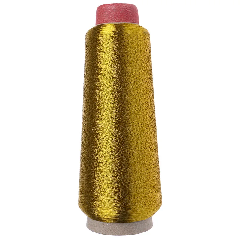 

1PC Sewing Machine Cone Threads Polyester Overlocking All Purpose Golden Silver 97QD