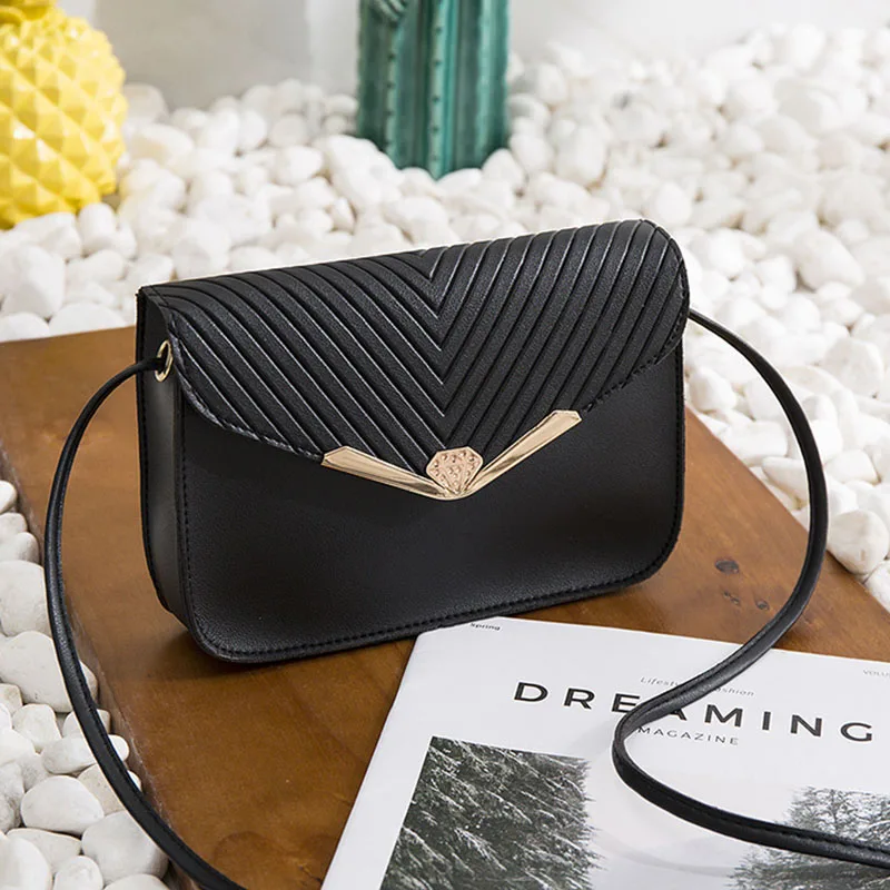 Модная простая маленькая квадратная сумка в британском стиле женская