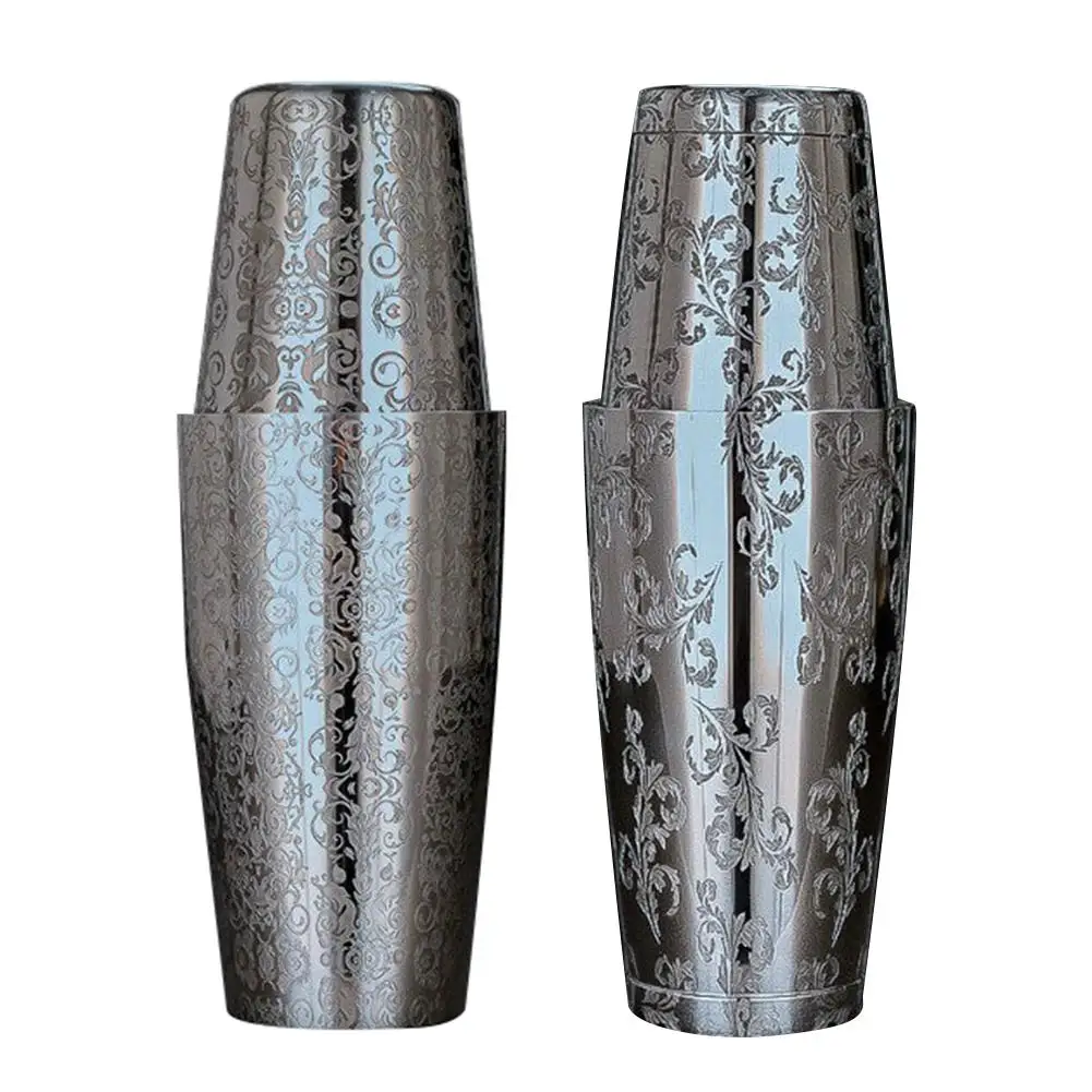 Бостонский шейкер для коктейлей Bartender 2 шт./компл. креативный гравировальный