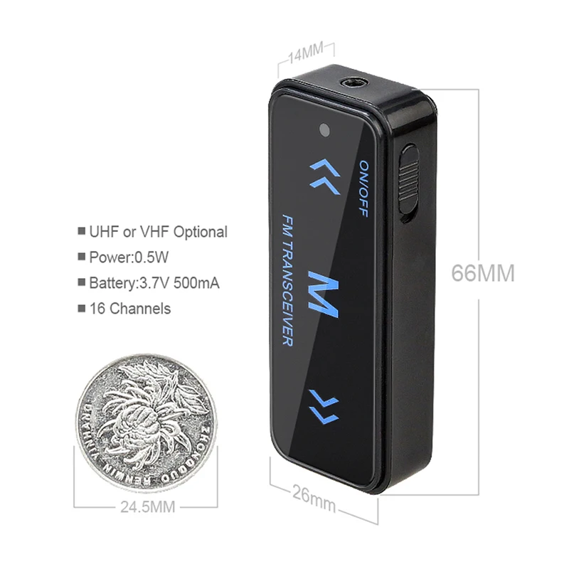 Mini Walkie Talkie Easy To Carry Two Way Radio Handheld Transceiver Portable |