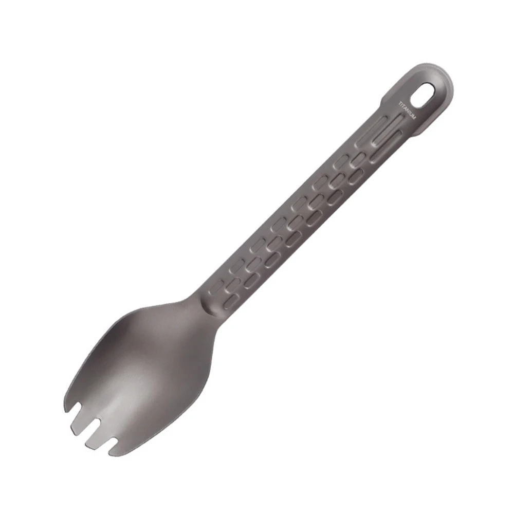 Титановая Ложка Spork для кемпинга ужина столовые приборы улицы Спортивная посуда