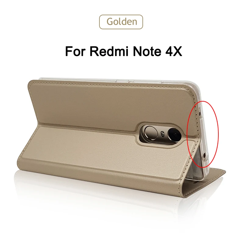 Redmi Note 4x чехол ZROTEVE кошелек чехол для Xiaomi Redmi Note 4 Pro Global Флип кожаный чехол для Xiaomi Note 4x4 Note4 чехол s - Цвет: Gold 4x