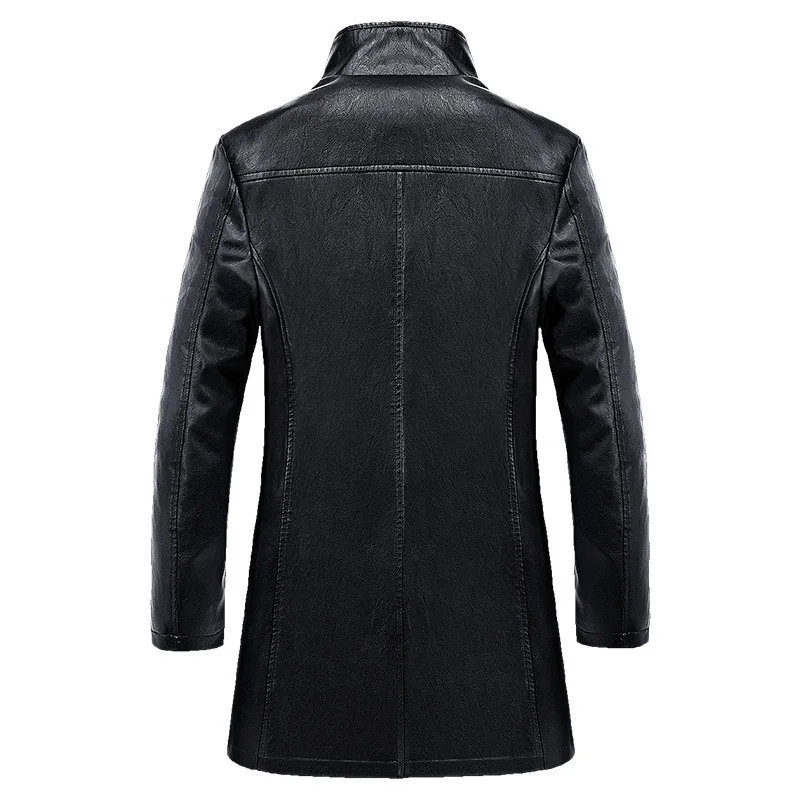 Idopy для мужчин искусственная кожа Бизнес куртки модная куртка из искусственной