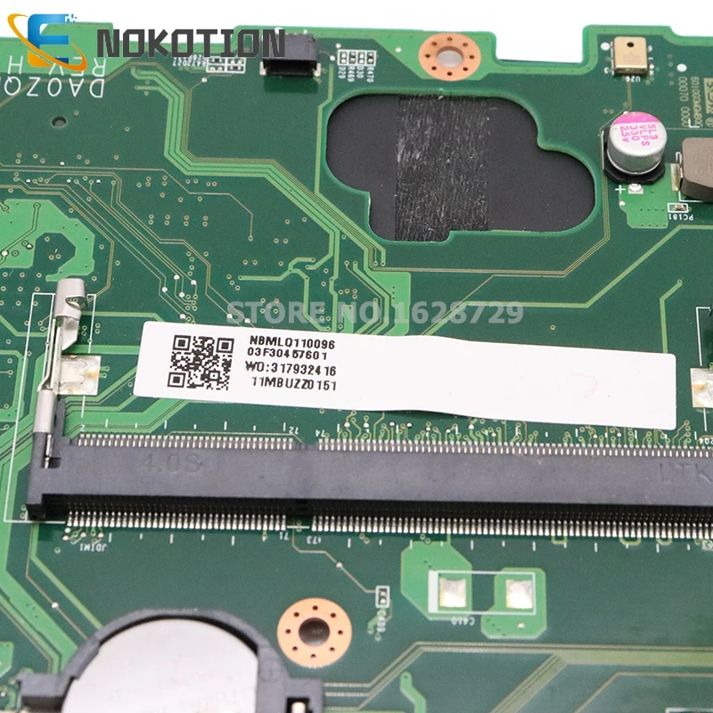 Материнская плата NOKOTION для ноутбука Acer ASPIRE E5 411 материнская DA0ZQMMB6H0 NBMLQ11009 NBMLQ110096 с