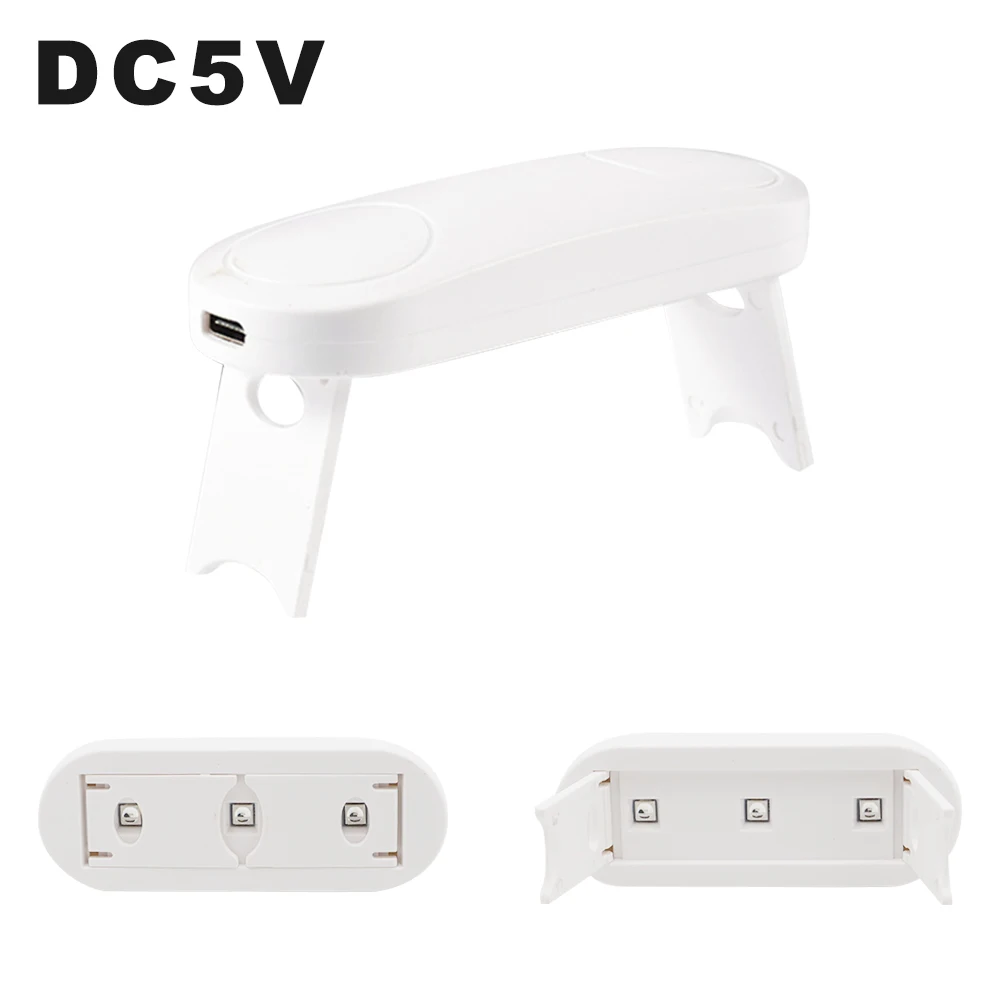 Светодиодный Ультрафиолетовый гель отверждения огни DC5V Складная Лампа УФ сушки