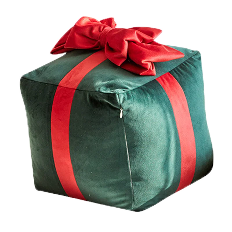 

Gift Box Candy Christmas Cushion Waist Protect One-Piece Office Chair Seat Dining Stool Mat Decor Chair Sofa Decorative Cushions