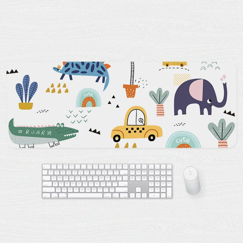 

Simple and cute PU leather computer pad waterproof oversized mouse pad writing keyboard pad office student desk mat