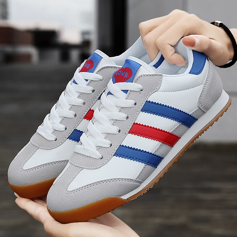 

New spring and autumn men's and women's Forrest Gump shoes three-bar couple shoes, fashionable outdoor casual running shoes