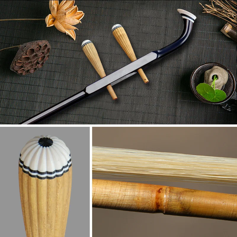 Китайский двухструнный скрипка Erhu струнный музыкальный инструмент лук из