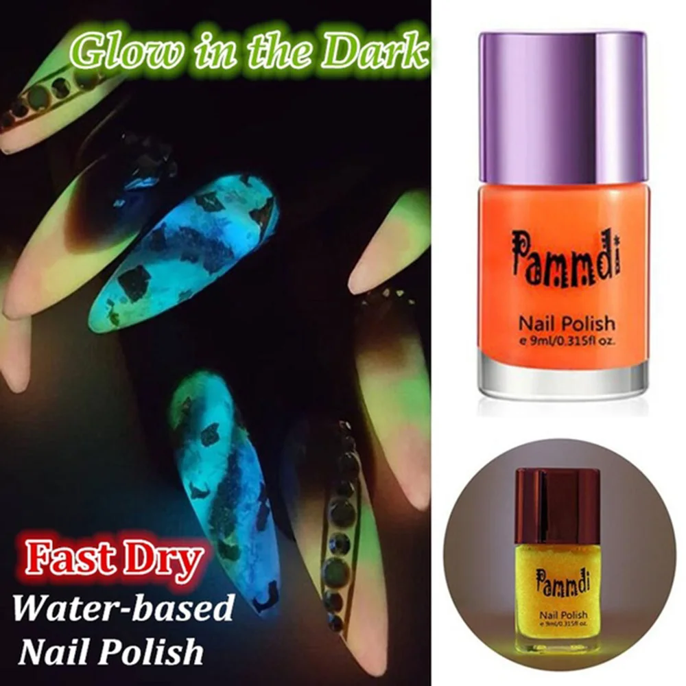 8 цветов Модный Цветной Светящийся лак для ногтей флуоресцентный Темный