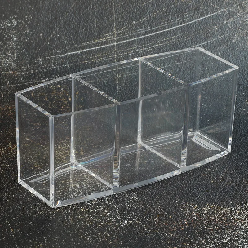 

Acrylic Makeup Organizer Cosmetic Holder Makeup Tools Storage Box Brush and Accessory Organizer Box Transparent