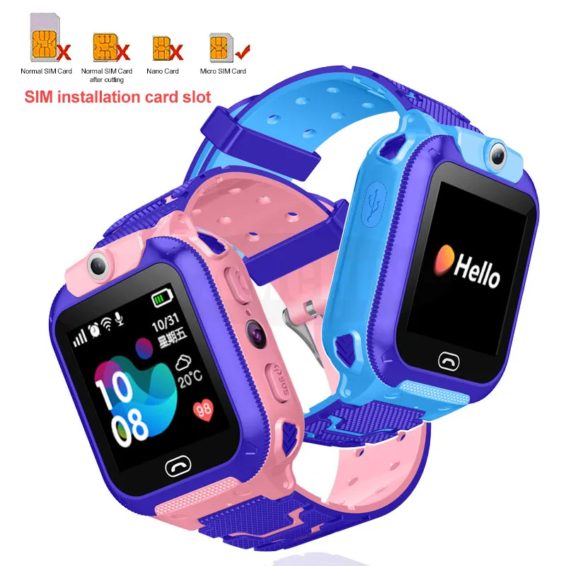 2019 new waterproof q12 smart watch multifunction children digital wristwatch baby watch phone for ios android kids toy gift free global shipping