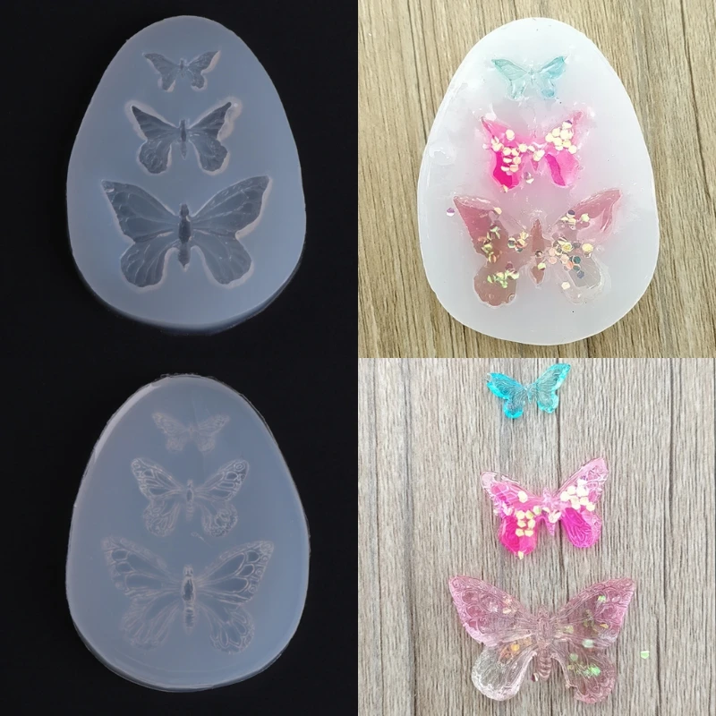 

Butterfly Silicone Molds For Resin Art DIY Crafts Decoration Pendant Phone Accessories Jewelry Making Tools