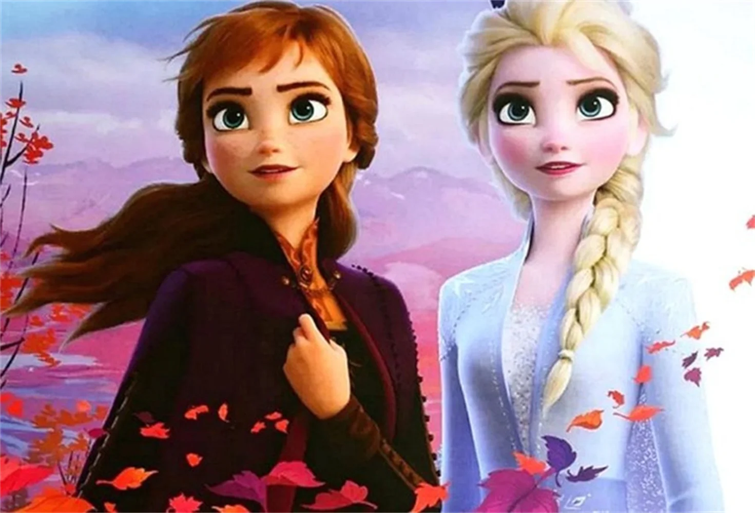 

Disney Diamond Painting Disney "Frozen" Sisters Elsa and Anna 5D DIY Full Diamond Embroidery Cross Stitch Kits Home Decoration