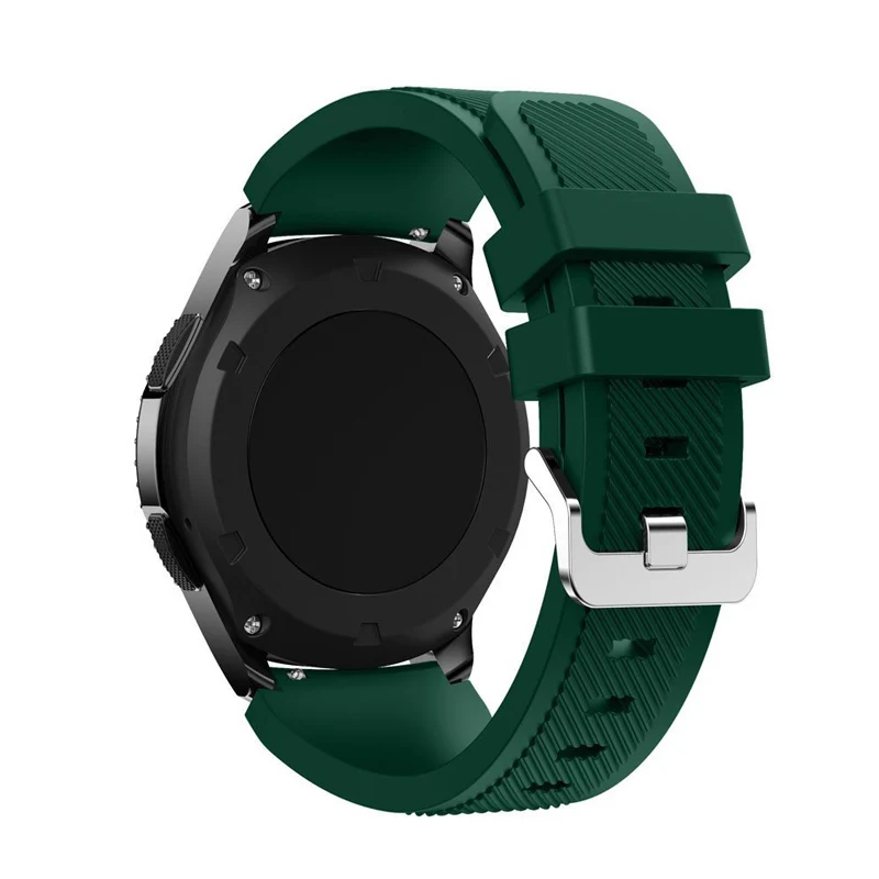 Army Green 22 мм силиконовые Ремешки для наручных часов 18 цветов для Galaxy Watch 46 мм gear S3 Frontier ремешок для наручных часов аксессуары браслет - Цвет ремешка: Army Green