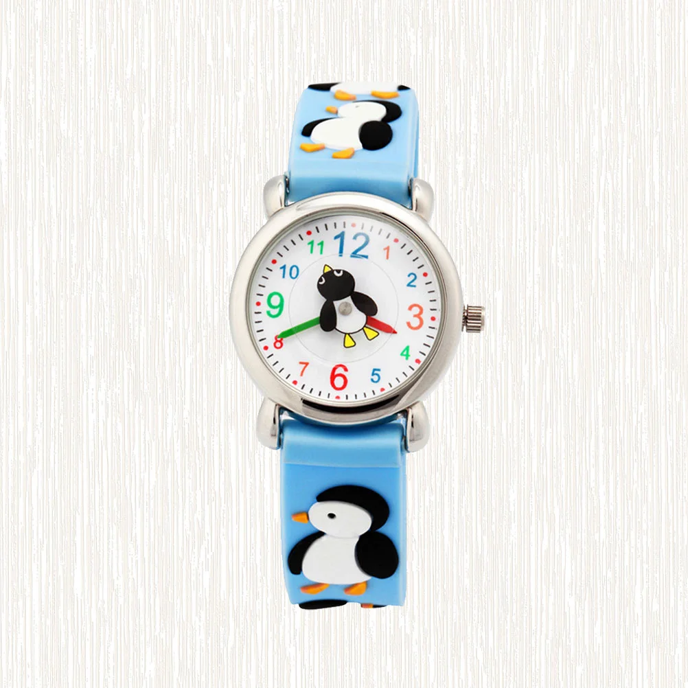 

1PC Cartoon Penguin Watch Silicone Watch Creative Wrist Watch Fashion Casual Watch for Kids Children