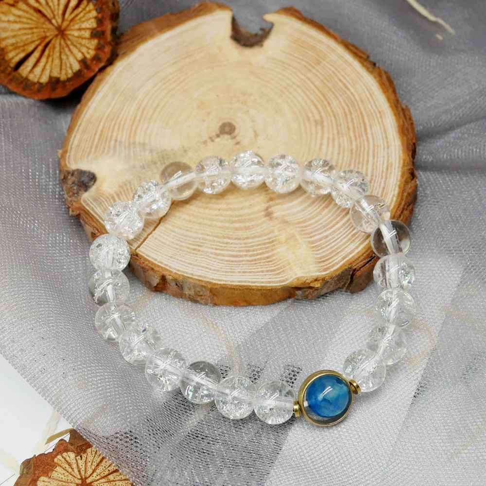 Браслет Itaqiu с бусинами из чистого натурального камня для женщин и мужчин подарок