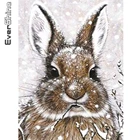 Evershine Алмазная вышивка кролик картина стразы полная площадь Алмазный мозаика животное вышивка крестом Рождество подарок ручной работы