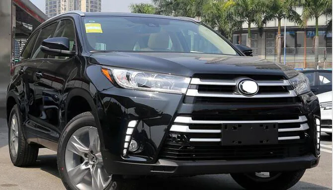 Дневной ходовой светильник для Toyota Highlander 2018 2019 Водонепроницаемый Автомобильный