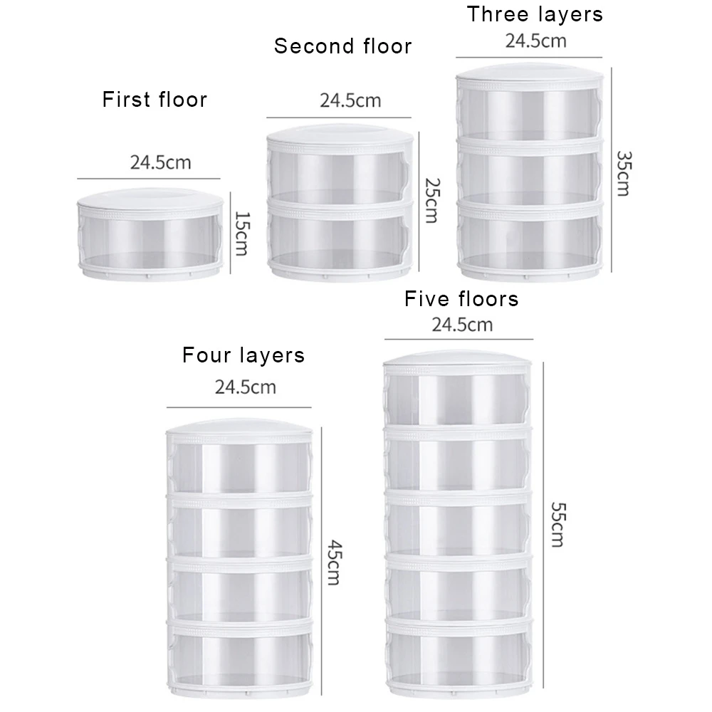 

Multilayer Insulation Dustproof Cover Multi-layer Dustproof Vegetable Cover Removable Fresh-Keeping Food Cover for Dishes