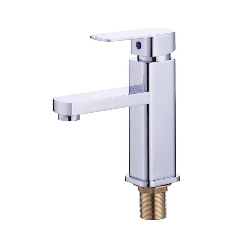 Матовый черный квадратный смеситель для раковины в ванную комнату с одной ручкой