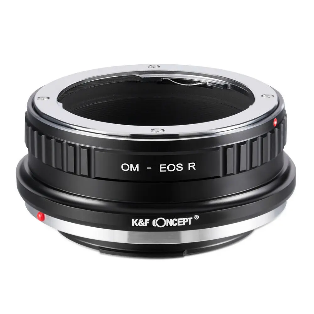 Новый адаптер K &amp F Concept для объектива Olympus OM mount камеры Canon EOS RF R5 R6 Бесплатная