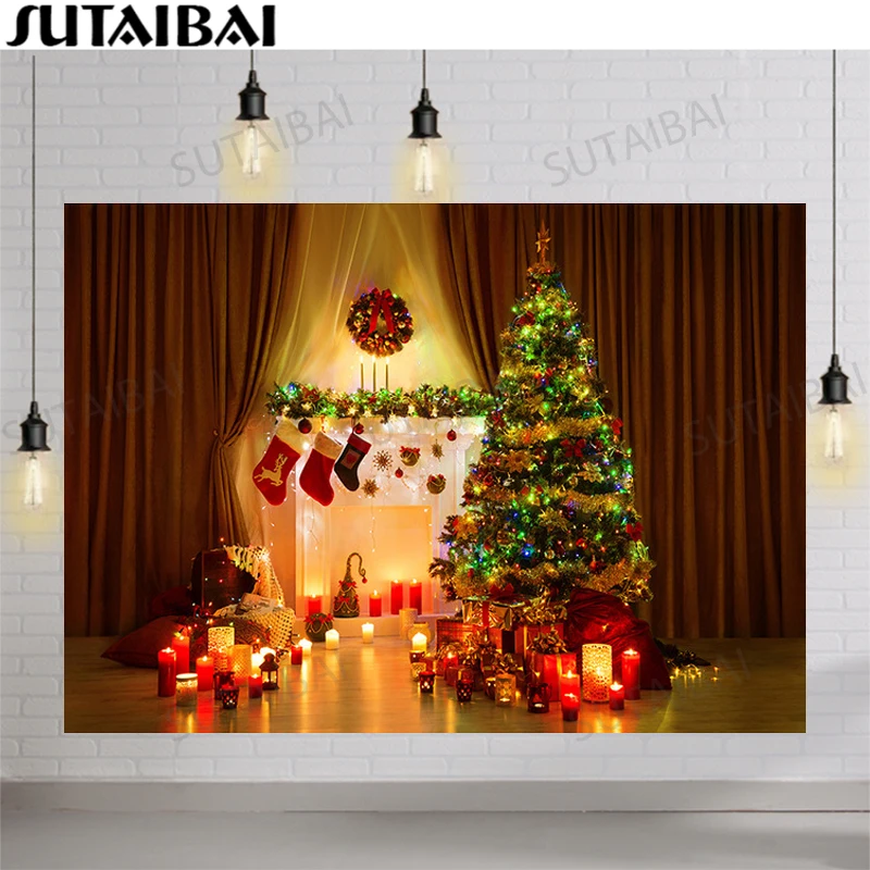 

Фон для студийной фотосъемки с изображением рождественской вечеринки