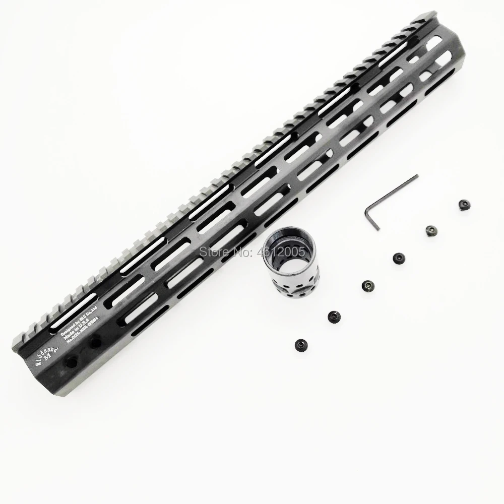 15 дюймовая тактическая защитная накладка MLOK свободный поплавок супер тонкая ar