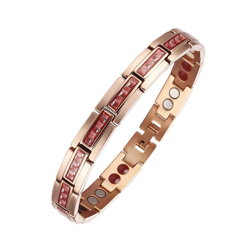 Магнитный браслет Oktrendy из германия мужской черный углеродного волокна 4 в 1