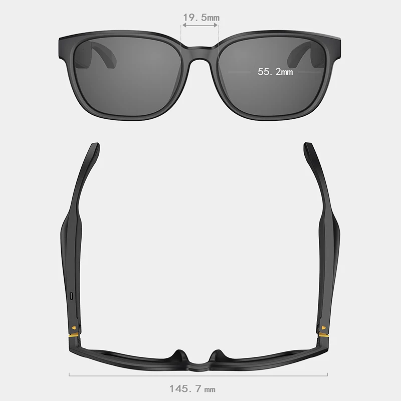 Умные очки bluetooth 5 0 DC5V голосовой вызов siri Hi Fi музыка enjoy динамик QCC3034 pk k01chip ipx4 tr90 120