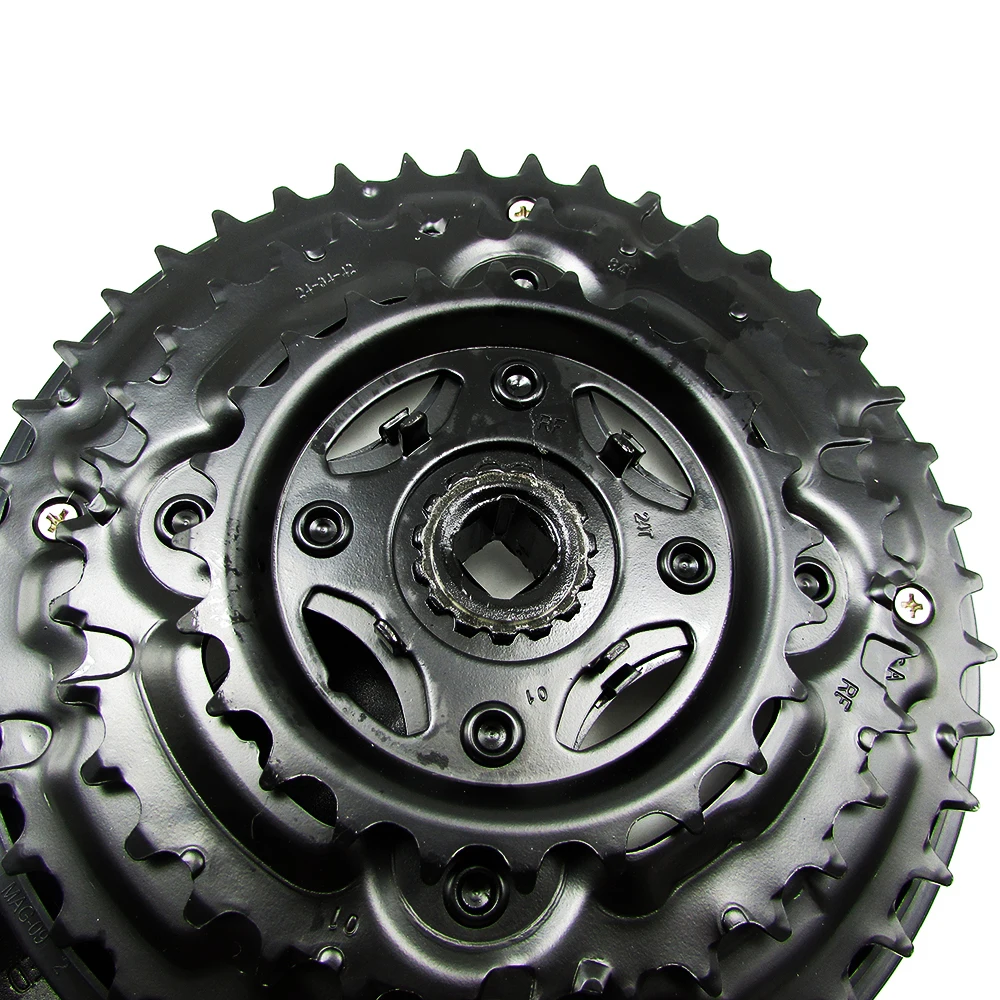 Велосипедная шатуна PROWHEEL 24-34-42T 170 мм полые зубья 7/8/9 скоростей из алюминиевого
