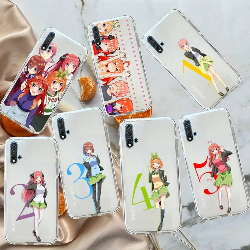 

The Quintessential Quintuplets anime Phone Case Transparent for Huawei honor P mate 40 20 30 10 50 i 9 x mate pro lite 8a