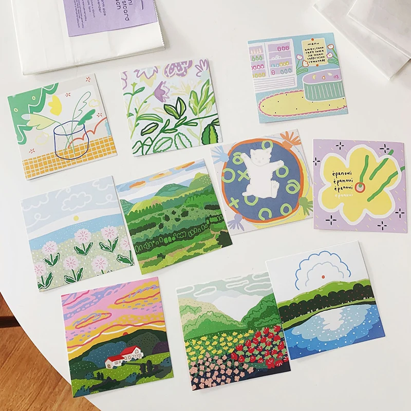 5 листов декоративная открытка в виде цветов и растений | Канцтовары для офиса