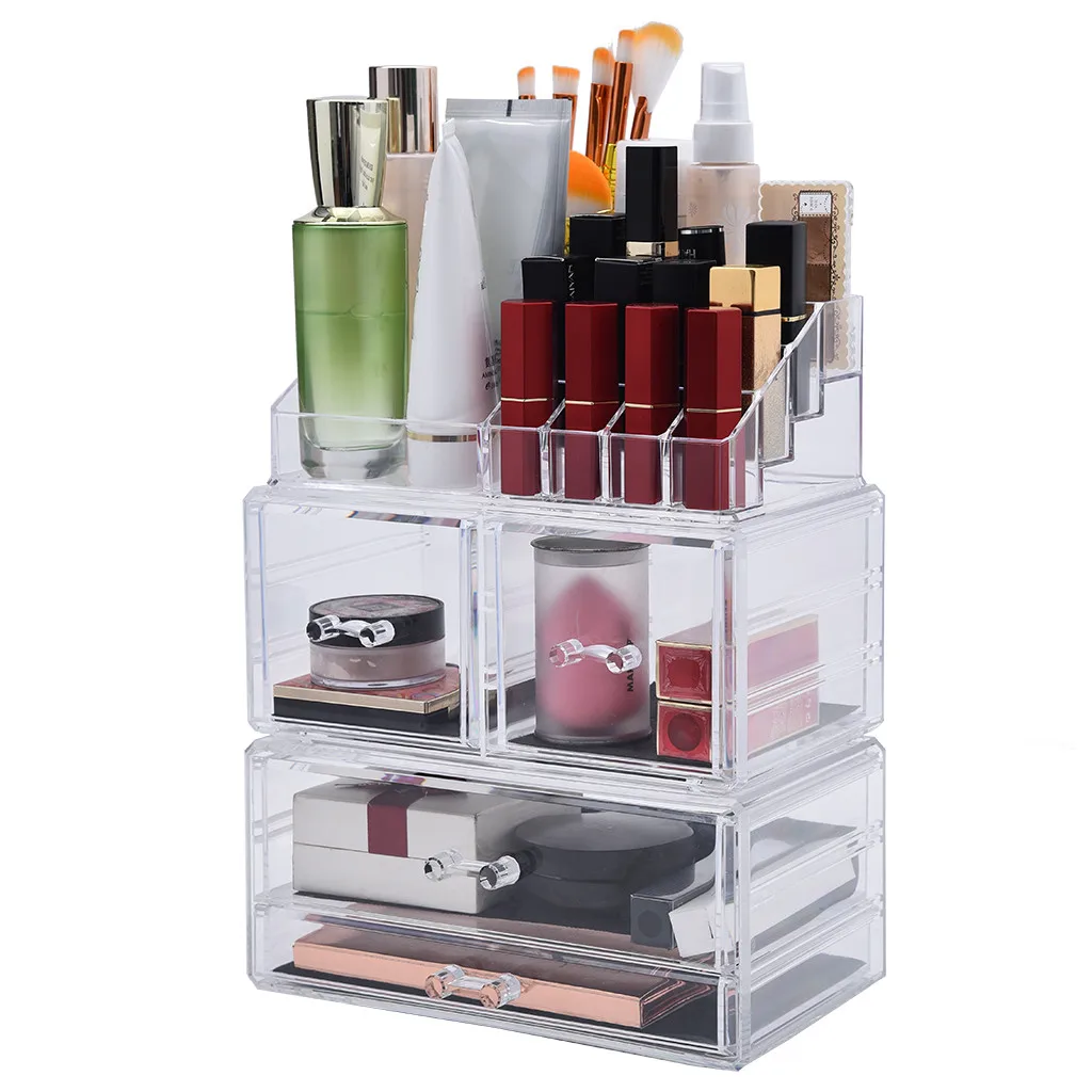 Органайзер для макияжа косметики большой емкости органайзер хранения